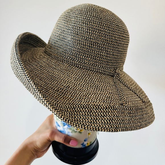 Summer Roll Up Brim Sun Hat By Betmar New York Millinery O/S - Picture 7 of 14
